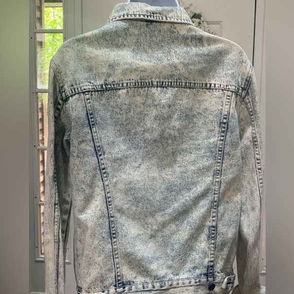 Top Shop 100% cotton moto jacket. Pewter metal buttons, 4 pockets lightweight,S4 - Picture 4 of 13